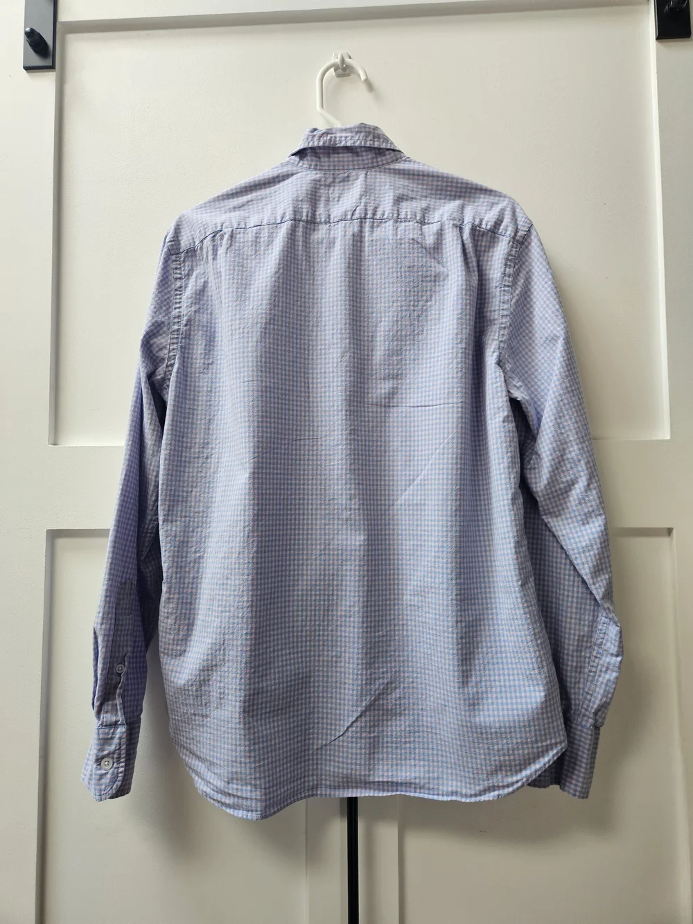J. Crew Blue Micro-Check Button-Down Shirt